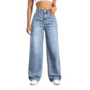 Women's High Rise Wide Leg Stretch Jeans