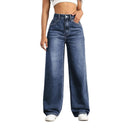 Mars Power Women's High Waist Wide Leg Baggy Jeans
