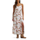 Women's White Western Tank Maxi Dress